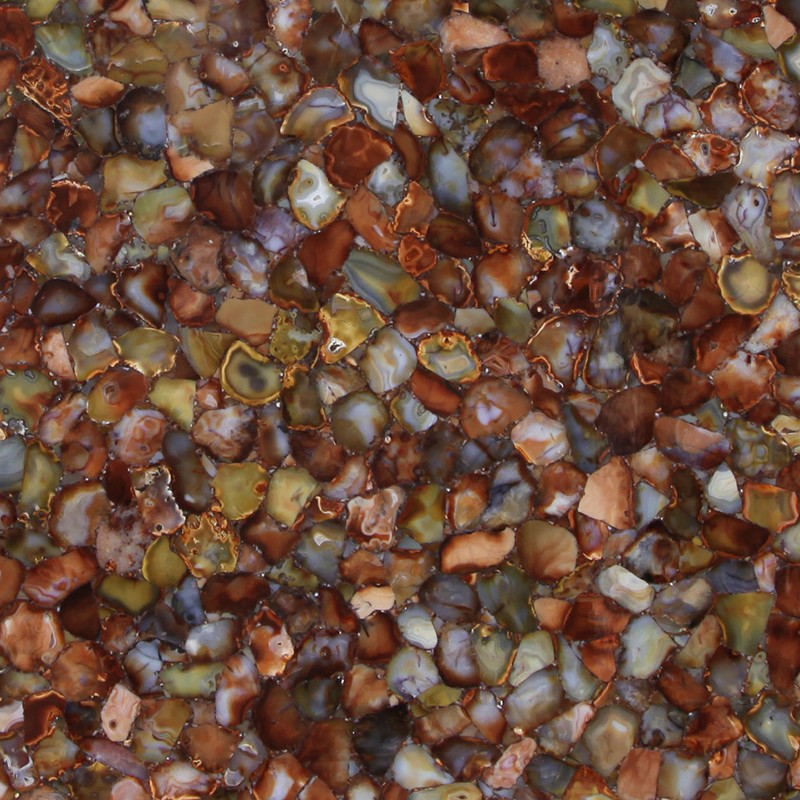 AGATE CEZANNE WITH GOLD TILE SELECTION 20MM