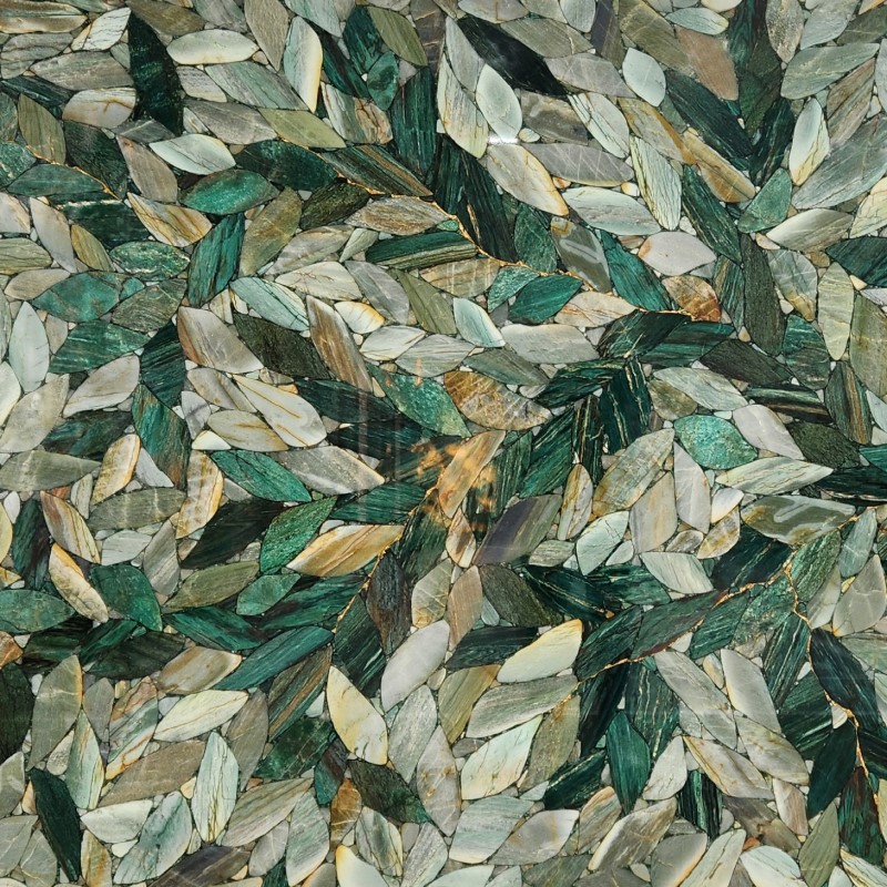 QUARTZ GREEN LEAFS LIGHT 20MM