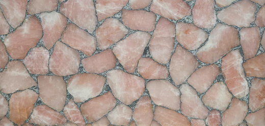 QUARTZ PINK WITH SILVER 20MM