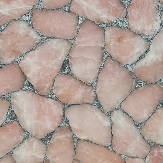 QUARTZ PINK WITH SILVER 20MM