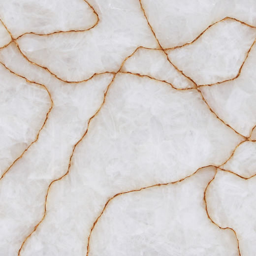 QUARTZ CRYSTAL LINEAR GOLD BOTH IDENTICAL POLISHED SURFACE 20MM