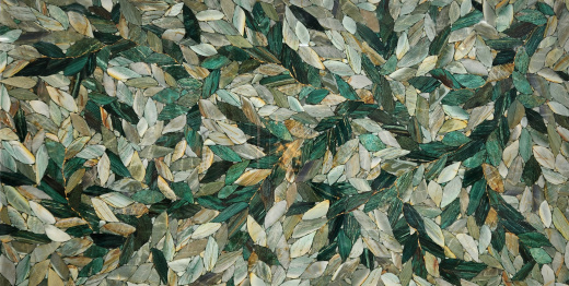 QUARTZ GREEN LEAFS 20MM
